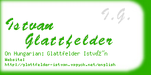 istvan glattfelder business card